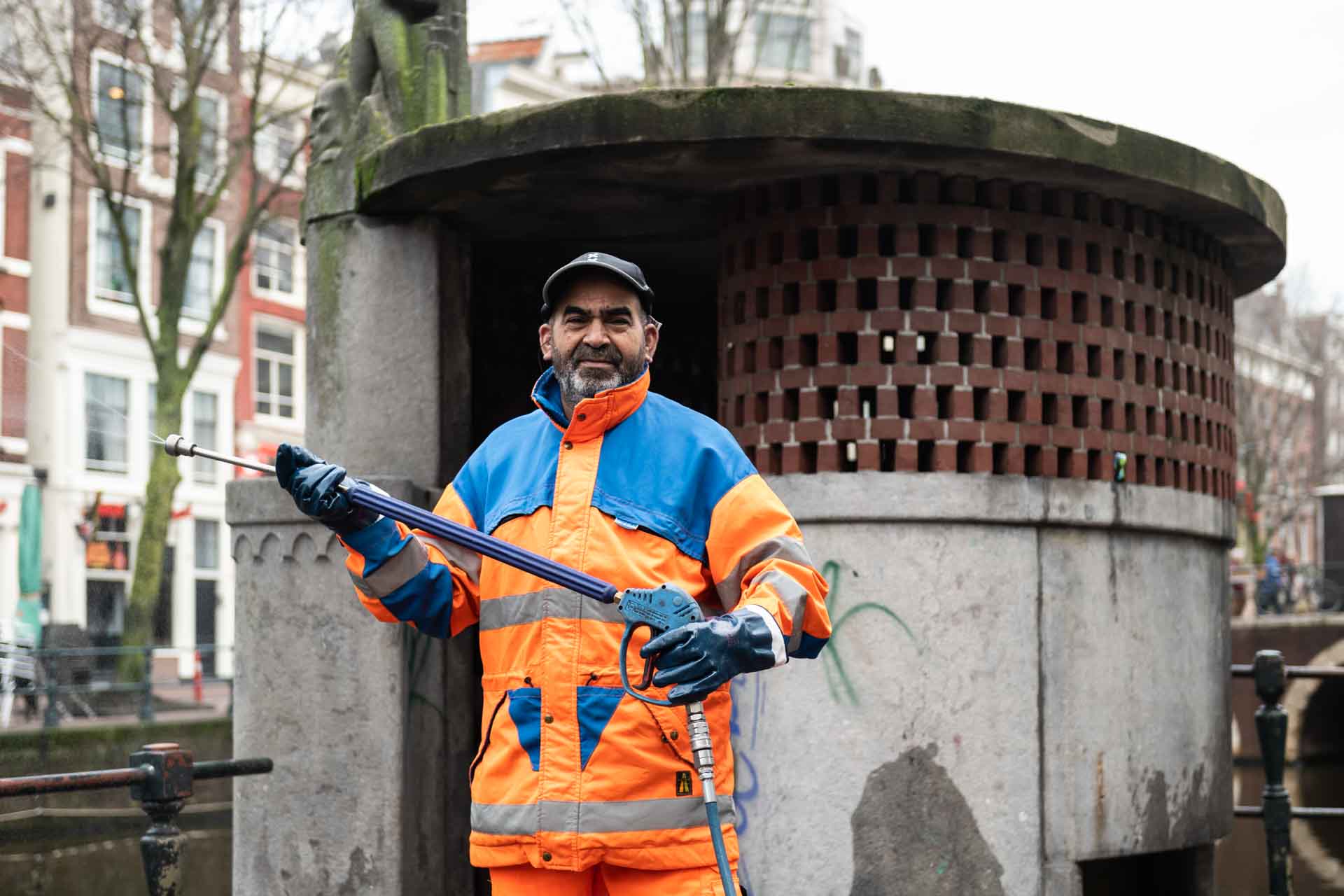 Plaskrul schoonmaken gemeente Amsterdam