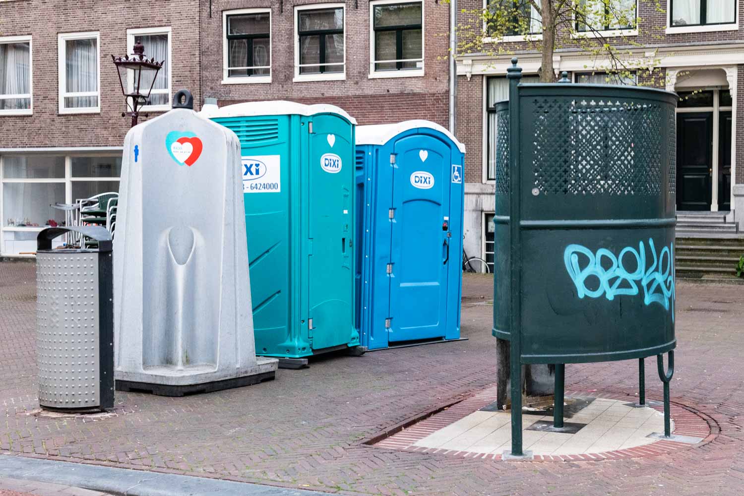 Plaskrul Dixi toiletten Amsterdam