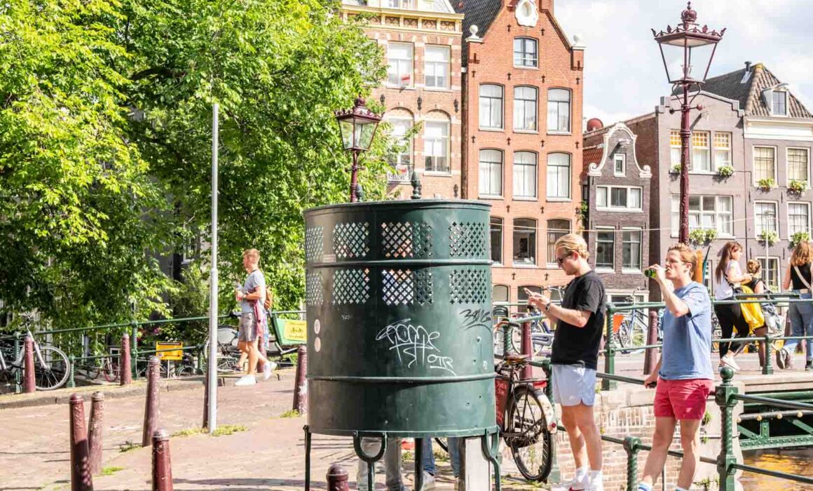 Plaskrul Amsterdam Brouwersgracht wildplassen